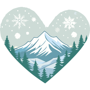 Snowy Mountains And Trees