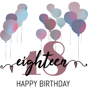 Happy Birthday Eighteen