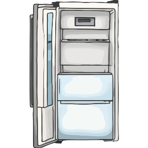 Empty Fridge Freezer