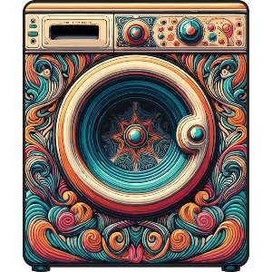 Groovy Psychedelic Washing Machine