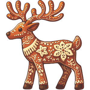 Gingerbread Reindeer Standing