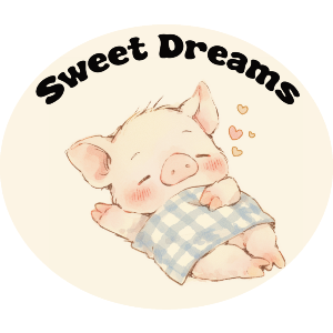 Sweet Dreams with Sleeping Pig
