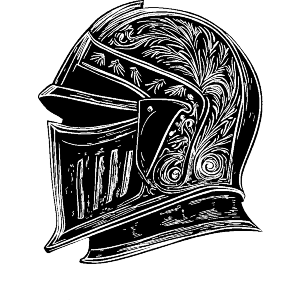 Knight Helmet Side view