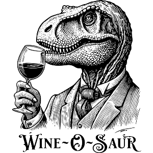 T Rex Drinking Wine