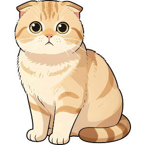 Kawaii Scottish Fold Cat