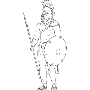 Spartan Warrior Standing