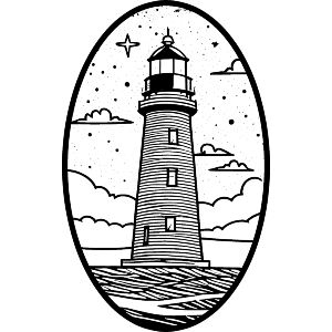Lighthouse Above The Sea