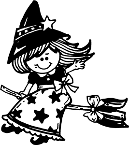 Witch On Broomstick