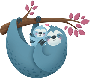 Sloth Mother & Baby