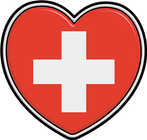 Switzerland Flag Heart