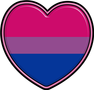 Bisexual Pride Flag Heart