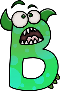 Letter B Monster