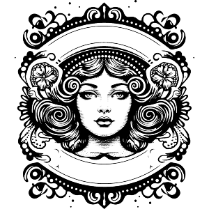 Woman with Curley hair