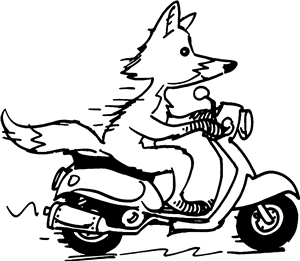 Fox Riding Scooter