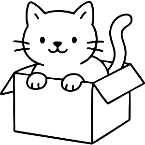 Cat in a box