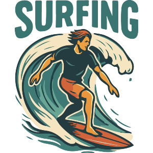 Person Surfing On Wave