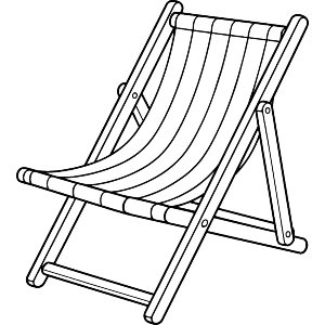 Deck Chair Outline