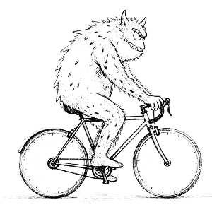 Monster on Bike