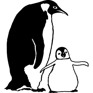 Penguin Mother & Chick