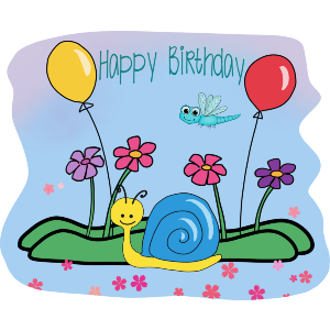 Happy Birthday Snail