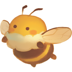 Cute Bumblebee Flying
