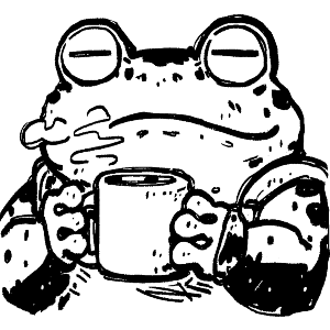Toad with Coffee