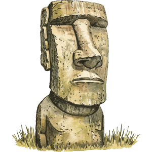 Single Easter Island Head