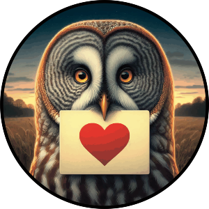 Grey Owl Love Note