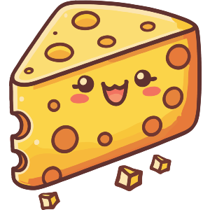 Cute Cheese Wedge