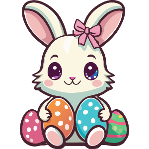 Easter Bunny Kawaii Style