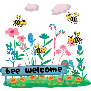 Bee Welcome Flower Garden
