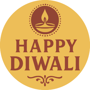 Happy Diwali Emblem Design