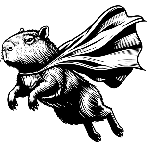 Flying Caped Capybara