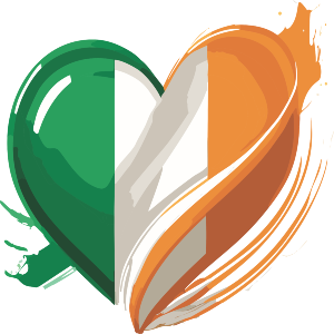 Irish Flag Heart