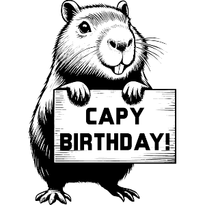 Birthday Capybara