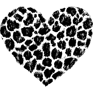 Leopard Print Heart