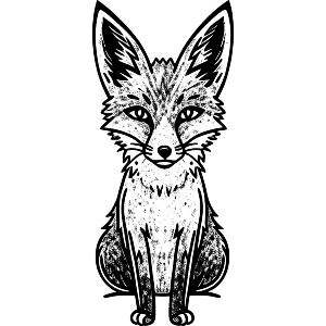 Sitting Fox