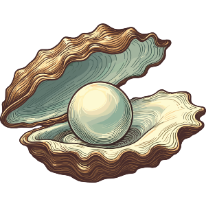 Pearl In Oyster Shell