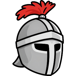 Knight Helmet with Plume