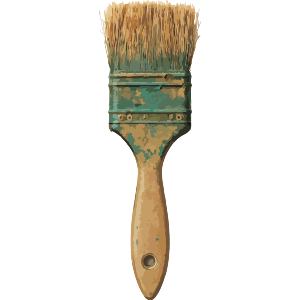 Vintage Artist Painter Paint Brush Tool