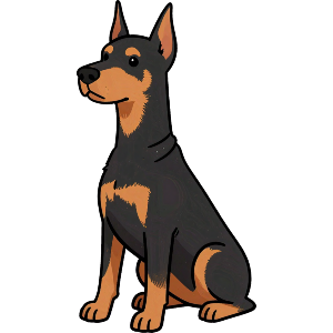 Chibi Doberman Pinscher