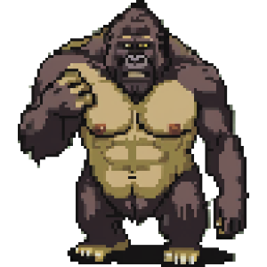 Gorilla Pixel Art