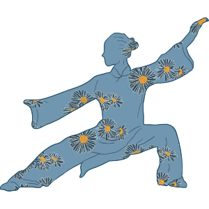 Tai Chi floral lady 