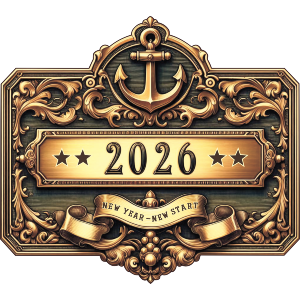 Brass Plate Effect New Year 2026