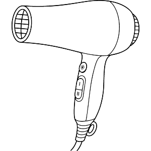 Hair Dryer Outline