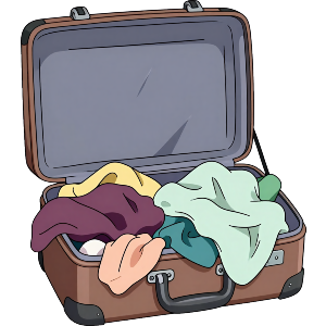 Messy Suitcase