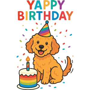 Yappy Birthday Cockapoo