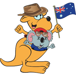 Kangaroo and Koala