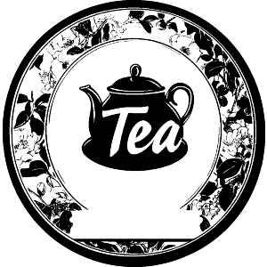 Tea with Teapot in Floral Frame