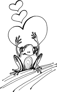 Love Hearts Frog